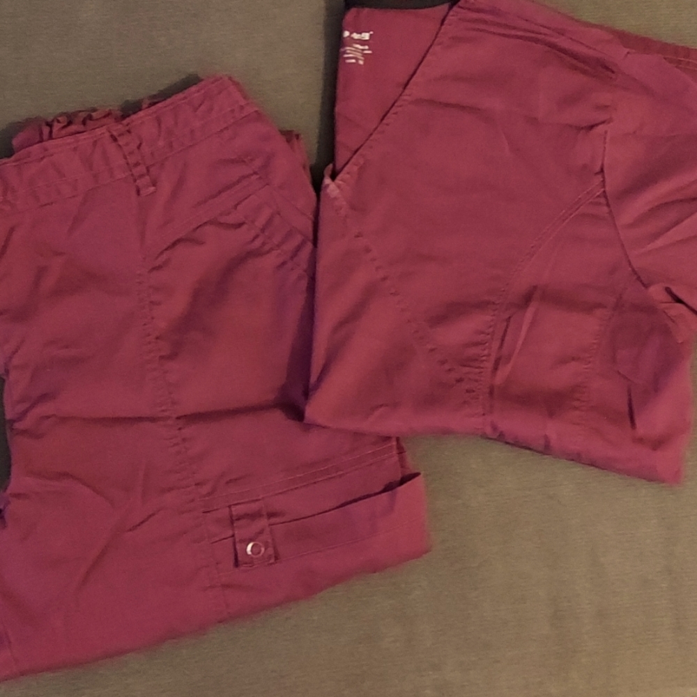 Pandamed Scrub Set Burgundy
